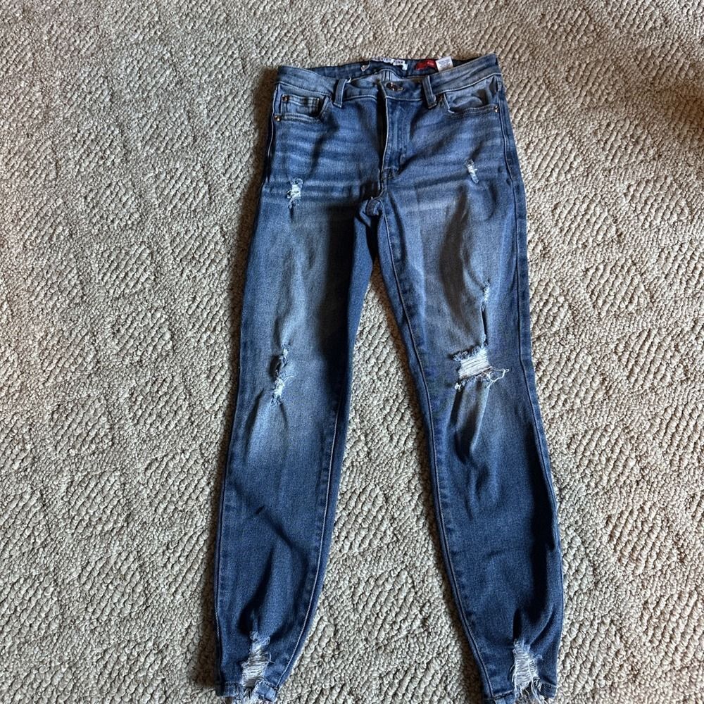 Celebrity Pink Womens Jeans Skinny Jeans THE RIDER sz 5/27 Distressed